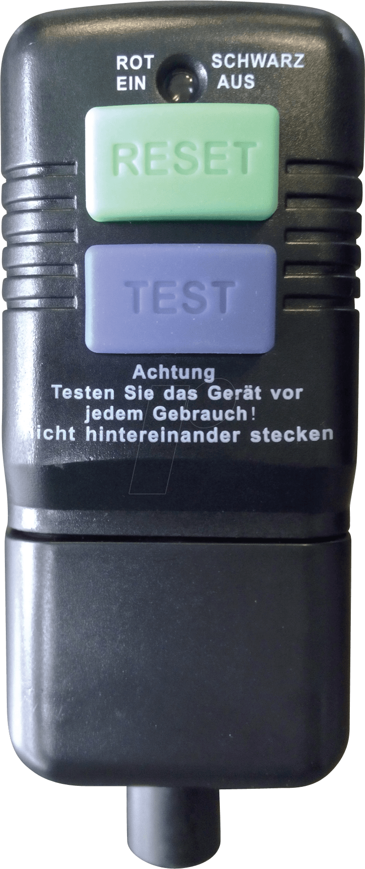EL PS ST - Personenschutz-Stecker, IP44, 16 A, 250 V, schwarz