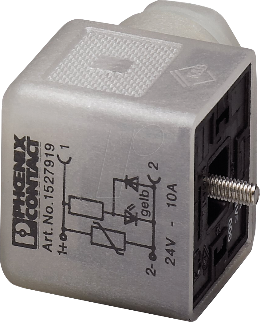 Thumbnail - PHOE 1527919 - Ventilstecker, 3-pol, Gewindeart Kopf A, 24 V