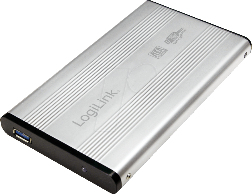 LOGILINK UA0106A - externes 2.5'' SATA HDD Gehäuse, USB 3.0, silber
