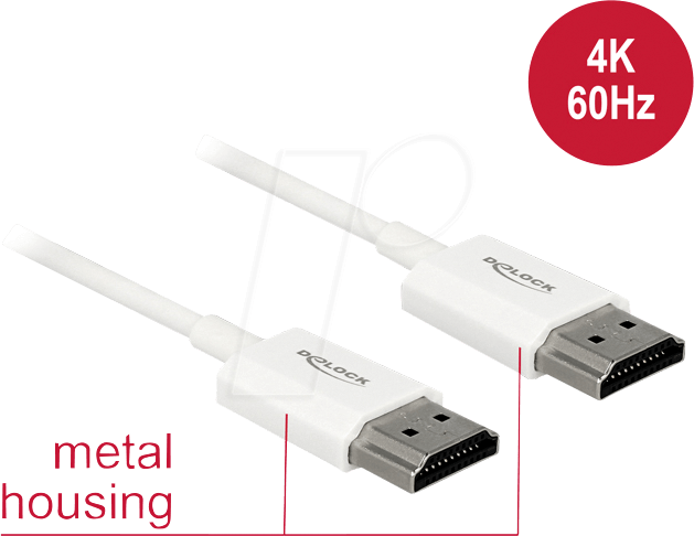 DELOCK 85139 - High Speed HDMI Kabel mit Ethernet, 4K, 4,5 m
