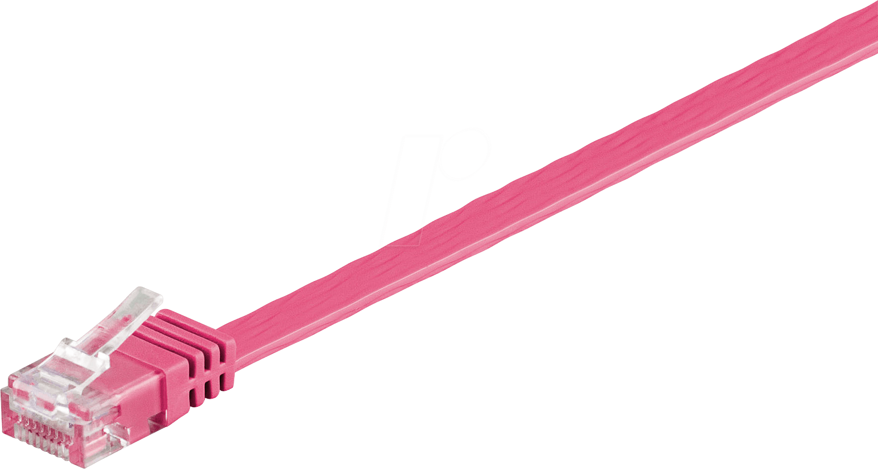 GOOBAY 96298 - Cat.6a Flachkabel magenta 0,5 m