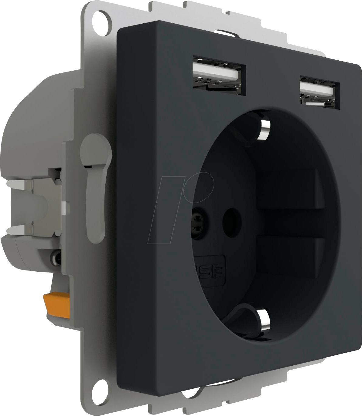 2USB ICP ANT - 2USB inCharge PRO - Anthrazit, USB Steckdose