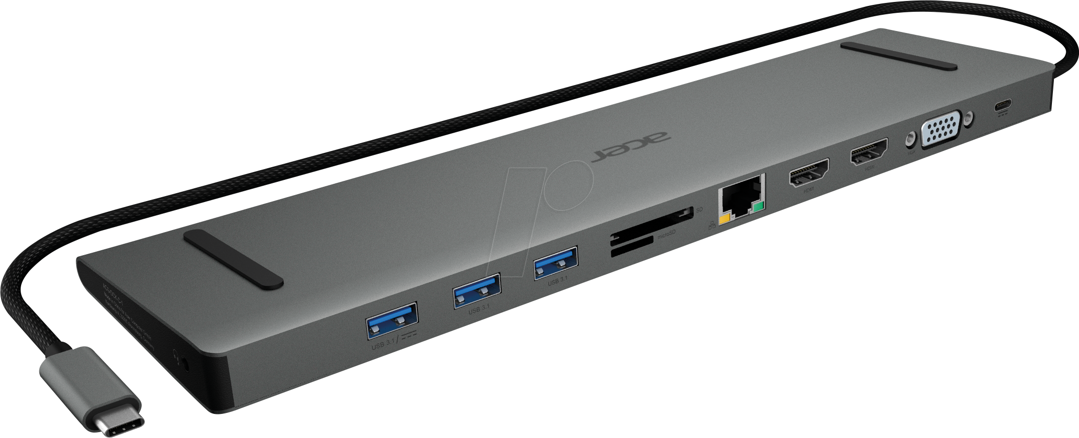 ACER DCK11.001 - Dockingstation/Port Replicator, USB 3.0 Type-C, Laptop