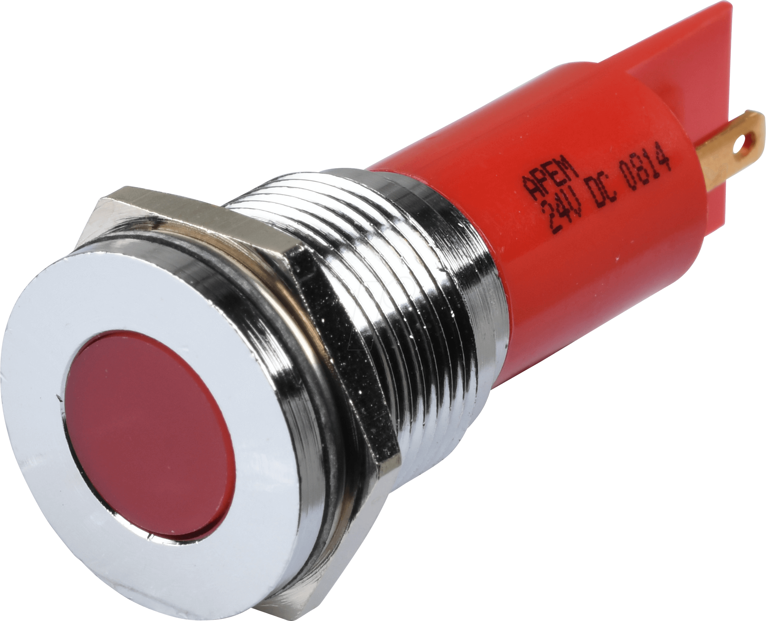 APM Q16F1C R24E - LED-Signalleuchte, rot, 24 V, Ø 16 mm, bündig, FASTON
