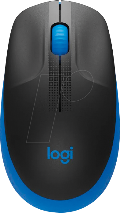LOGITECH M190 BL - Maus (Mouse), Funk, M190, blau
