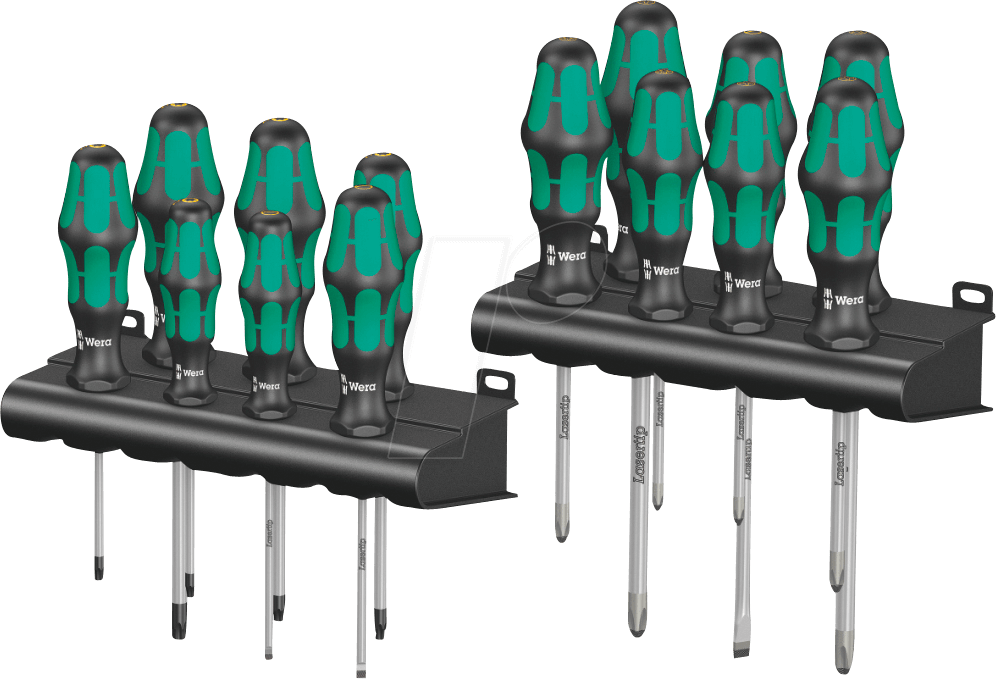 WERA 05105630001 - Schraubendrehersatz Kraftform Big Pack 300, gemischt