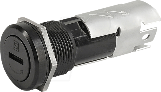 SCH 312205 - Sicherungshalter für 5 x 20 mm, 250 V, 16 A, schwarz