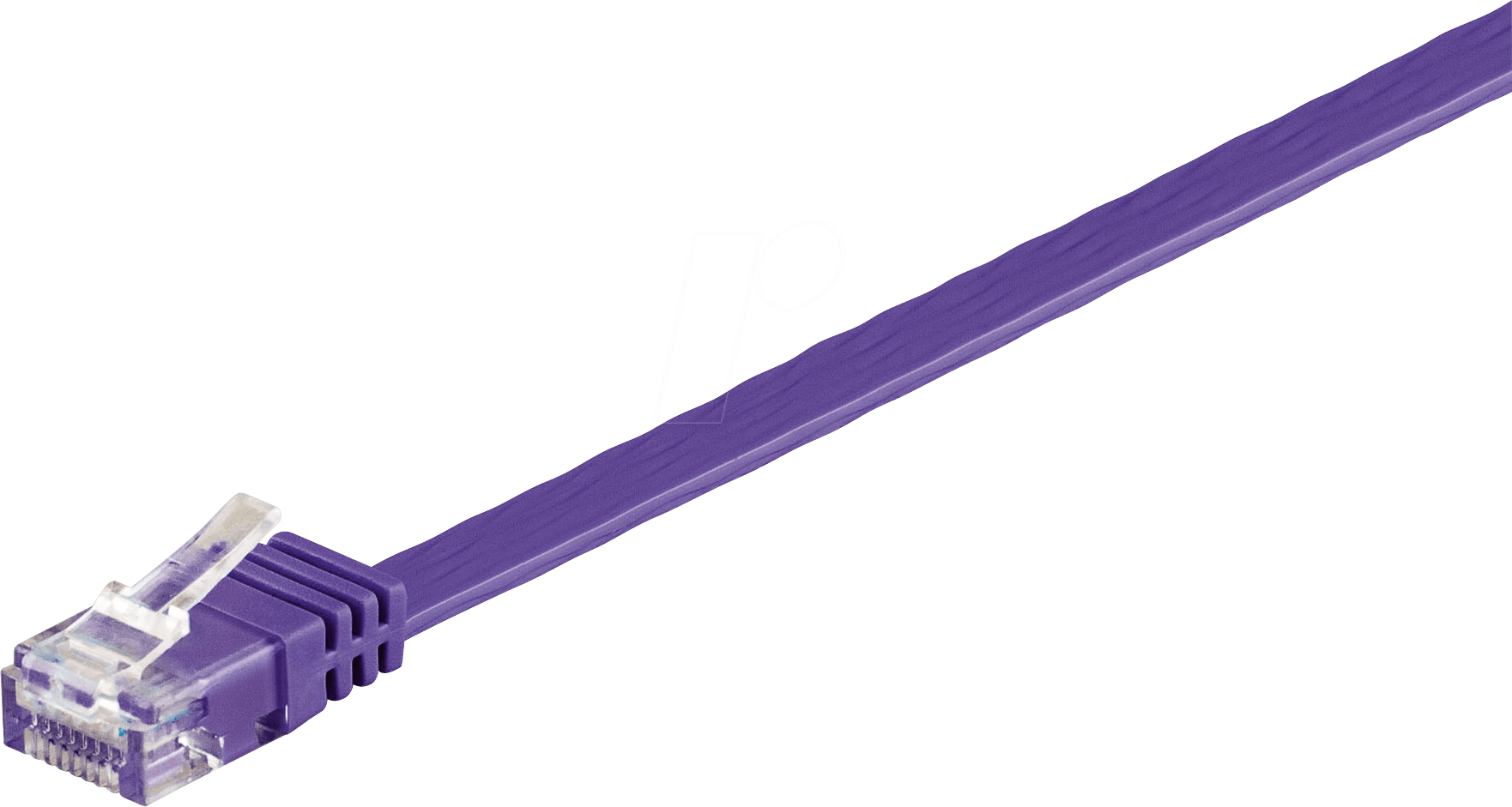 GOOBAY 96302 - Cat.6a Flachkabel violett 0,5 m