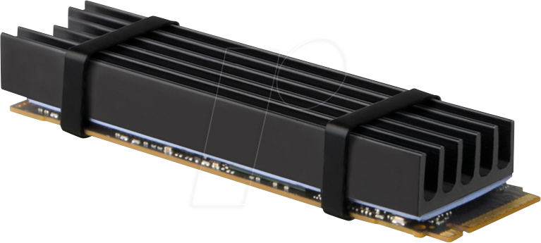 AXG CLR-M2L10 - Kühlkörper für M.2 SSD 2280, 10 mm, schwarz