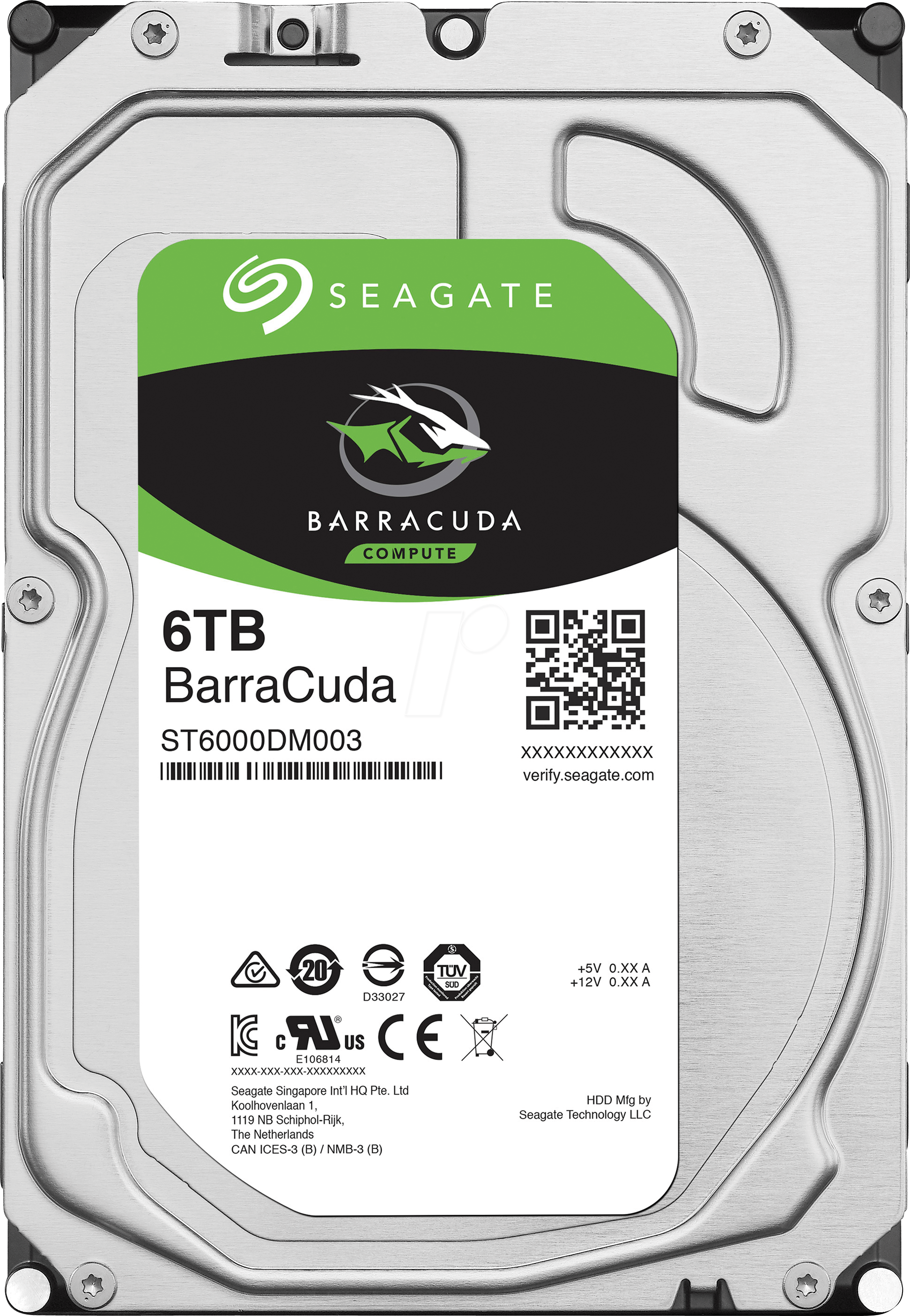 ST6000DM003 - 6TB Festplatte Seagate BarraCuda - Desktop
