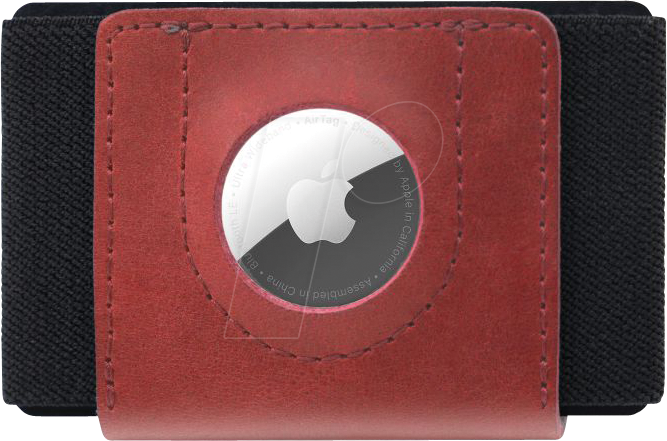 FIXWAT-STN2-RD - Wallet für AirTag, rot