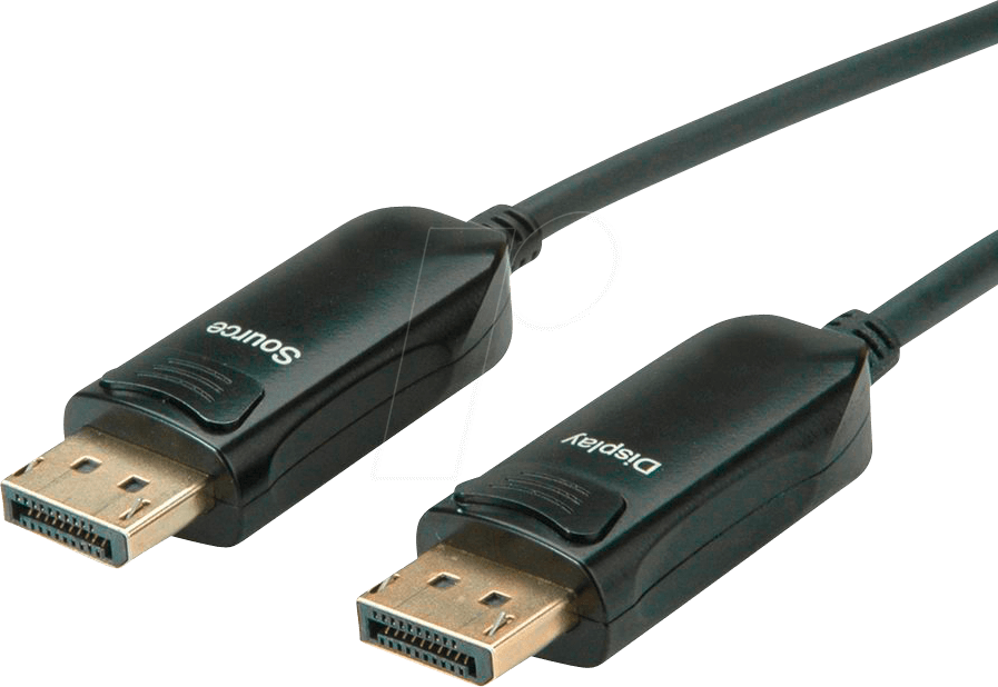Thumbnail - ROLINE 14013490 - Optisches Hybrid DP 1.4 DisplayPort Kabel 30 m