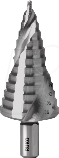 RUKO 101653 - UC Stufenbohrer 9 - 38 mm, FLOWSTEP TIP, HSS