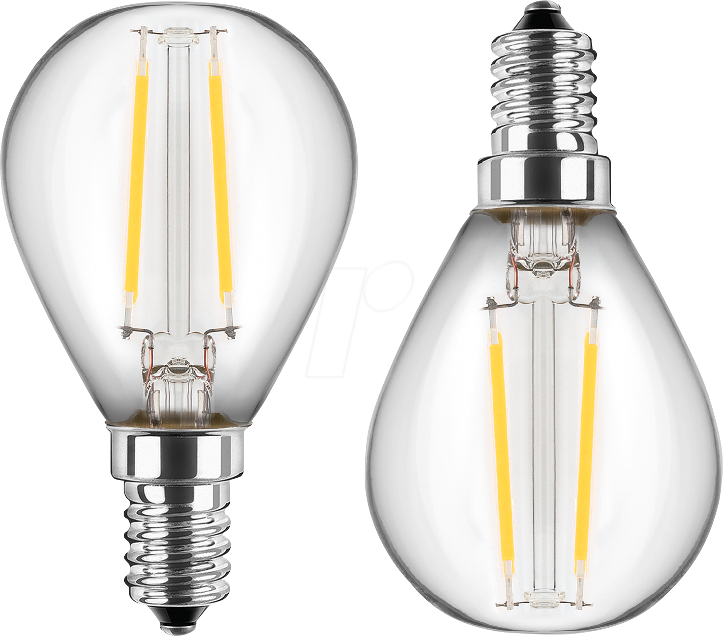 Thumbnail - BLULAXA 49798 - LED Filament Lampe G45, E14, 2,5 W, 250 lm, warmweiß, Doppelpack