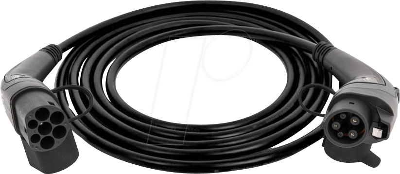 GO-E CH-11-03 - Typ 2 auf Typ 1 Kabel, für E-Fahrzeuge, 7,4 kW, 5 m