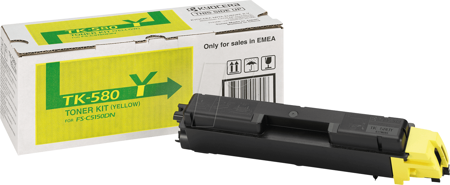 TONER TK 580Y - Toner, Kyocera, gelb, TK-580, original