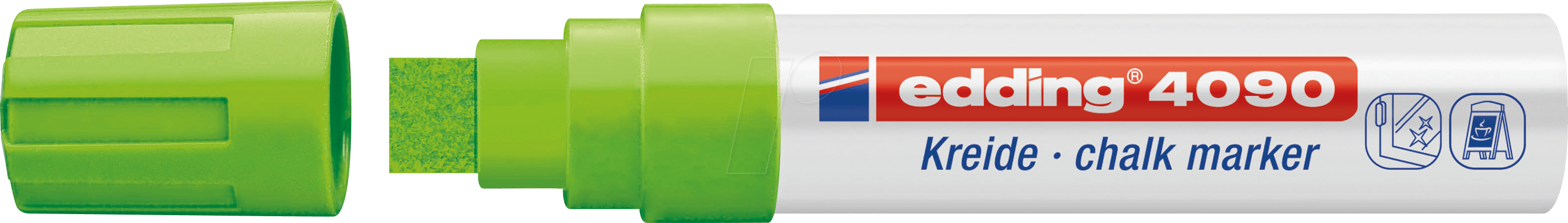 EDDING 4090HGN - Kreidemarker, 4 mm - 15 mm, hellgrün