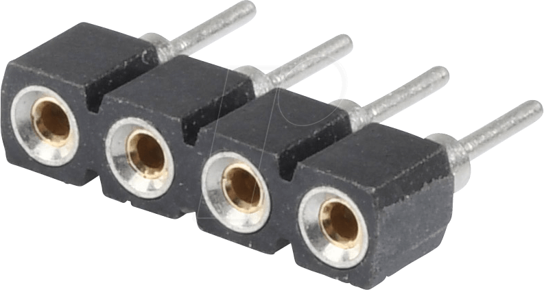 MPE 006-1-004 - Präzision-Sockelstreifen RM 2,54 4-pol.