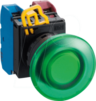 ID YW1LM4E10Q4G - Beleuchteter Einbautaster YW, 40 mm , 1 NO, schwarz