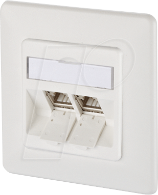 BTR 130B12D21002 - CAT.6A modul 2 Port 270°M UP reinweiß