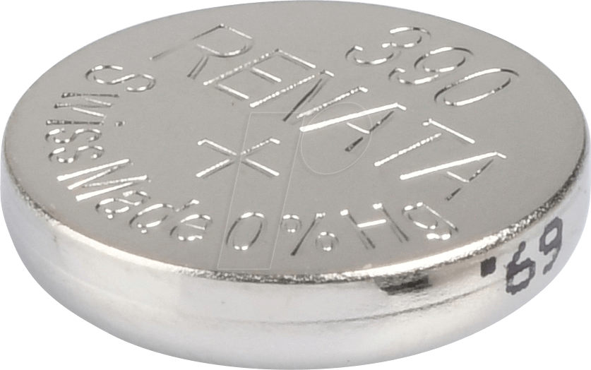 RENATA 390 - Silberoxid-Knopfzelle, 390, 60 mAh, 11,6 x 3,1 mm