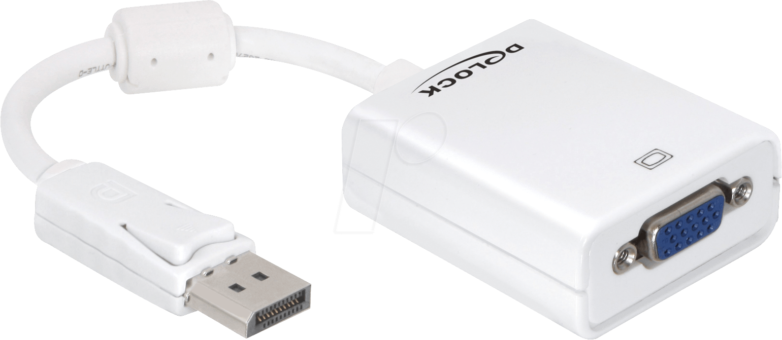 DELOCK 61766 - DisplayPort Adapter, DP Stecker auf VGA Buchse
