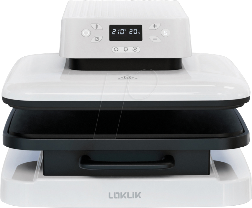 LOK RYJ0049 - Transferpresse, Auto Heat Press, weiß