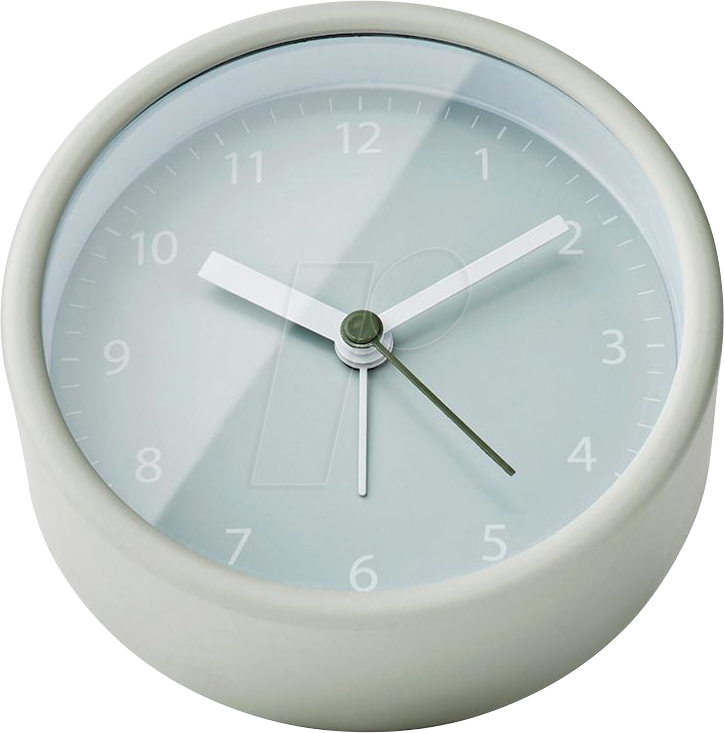 N CLDK006GR - Analoger Schreibtisch Wecker, Snooze-Funktion, Grün