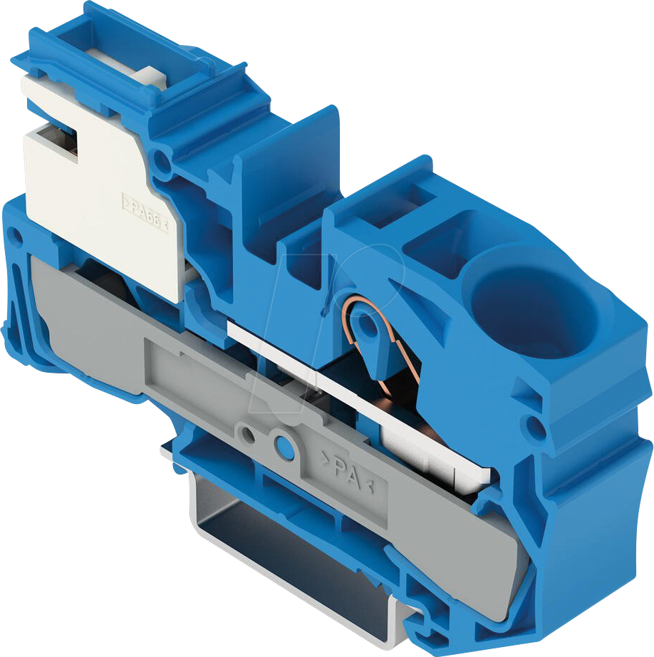 WAGO 2016-7114 - 1-Leiter-N-Trennklemme, 16,0 mm², blau