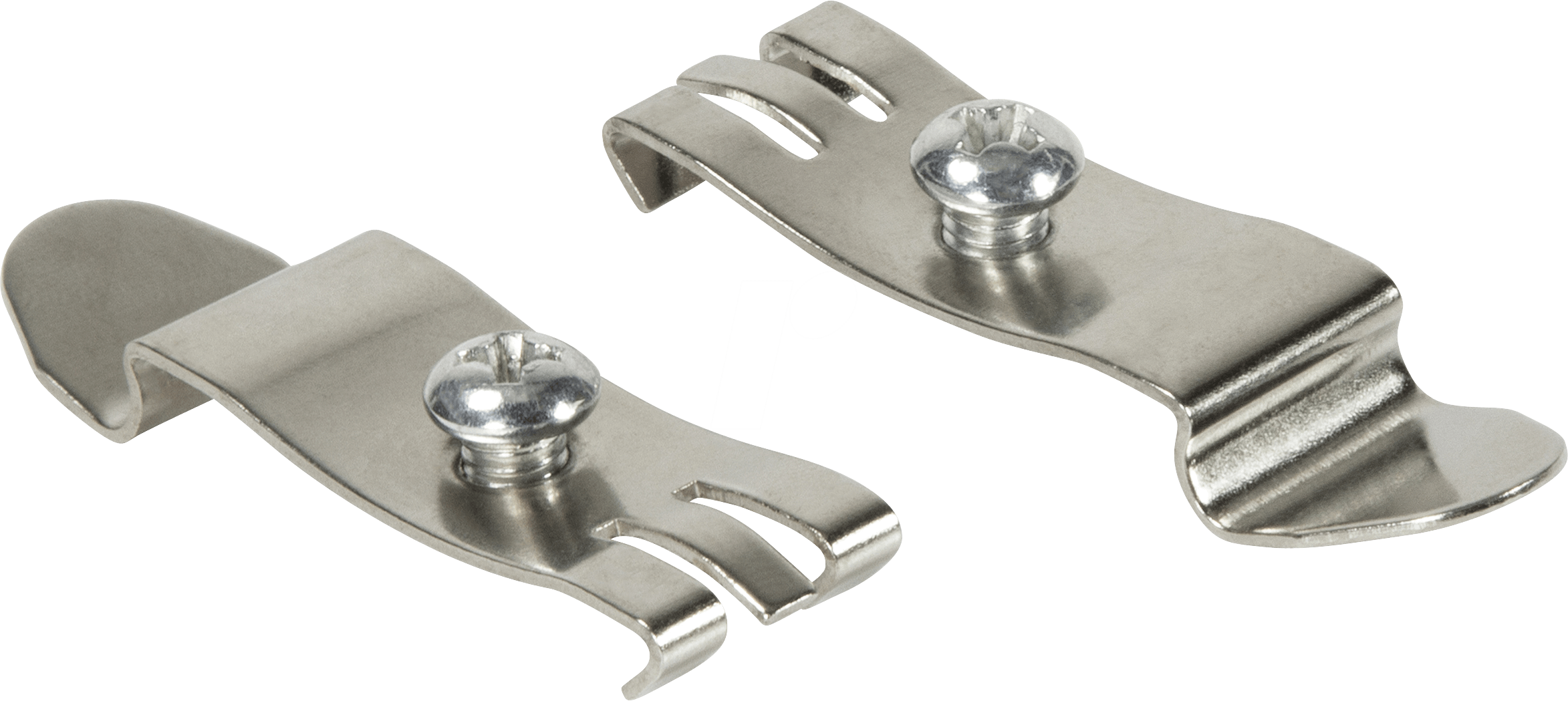 LOGILINK MP0049 - Hutschienenhalter, Metall, 2 Stück