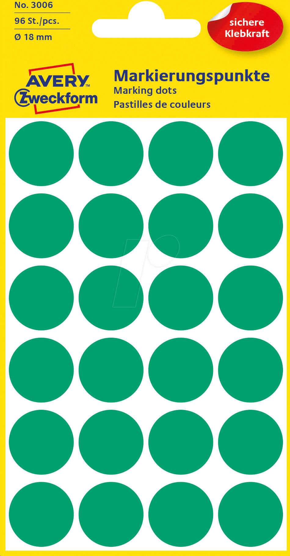 AVZ 3006 - Markierungspunkte 18mm grün