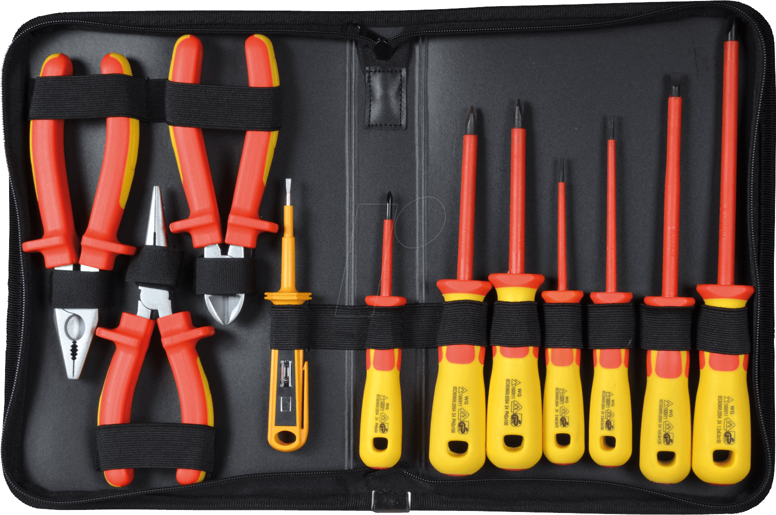 VDE SET 1 - Werkzeugsatz, VDE, Zangen, Schraubendreher, 11-teilig