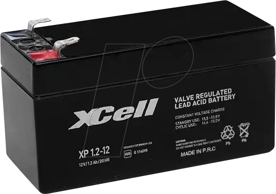 XCELL XP1.2-12 - Blei-Vlies-Akku, 12 V, 1,2 Ah