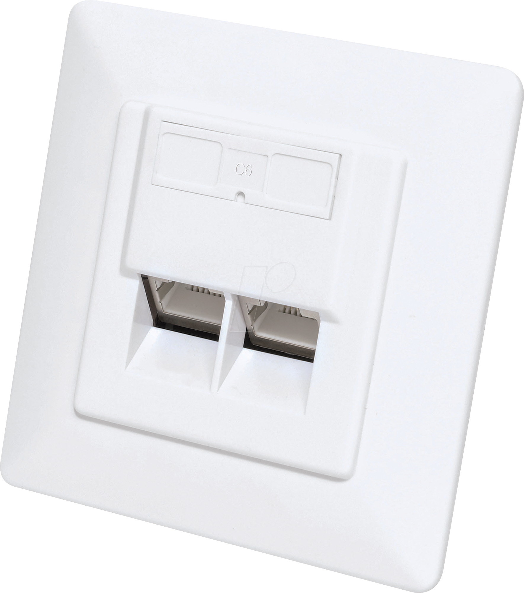 Thumbnail - INT 771917 - 2-Port Cat.6a Unterputz Netzwerkdose, geschirmt