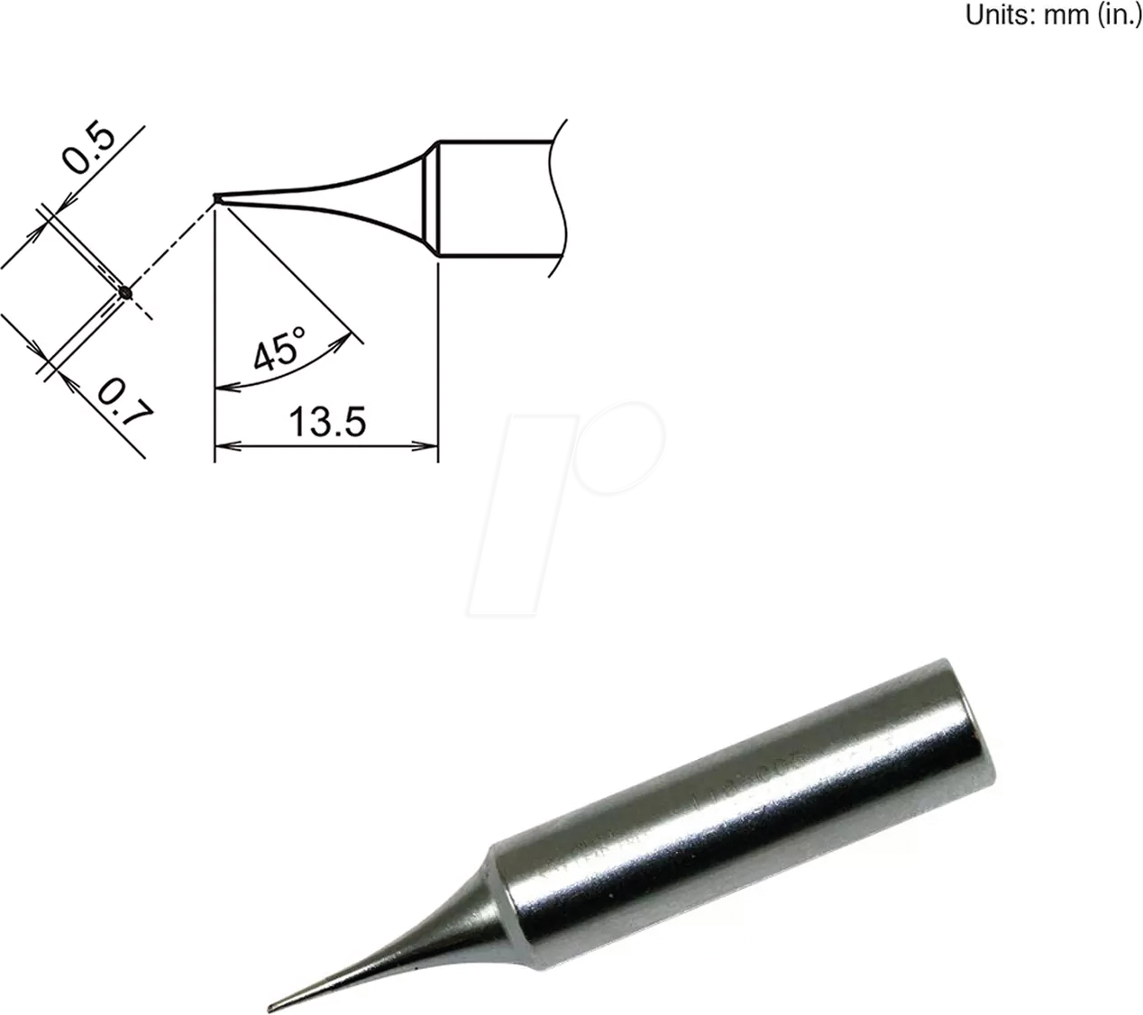 HAK T18-C05 - Lötspitze T18-C05, 0,5 mm, abgeschrägt