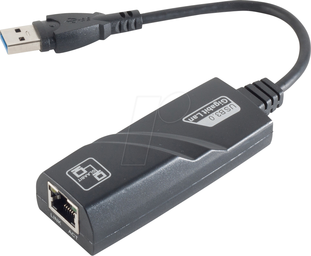 SHVP BS13-50019 - Netzwerkkarte, USB 3.0, Gigabit Ethernet, 1x RJ45