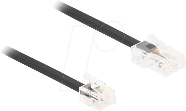 Thumbnail - DELOCK 88038 - Telefonkabel, RJ45 Stecker > RJ11 Stecker, schwarz, 5 m