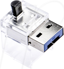 SK NC03P1DB - Kabel Schloss, RJ45, 12 Stück, dunkelblau