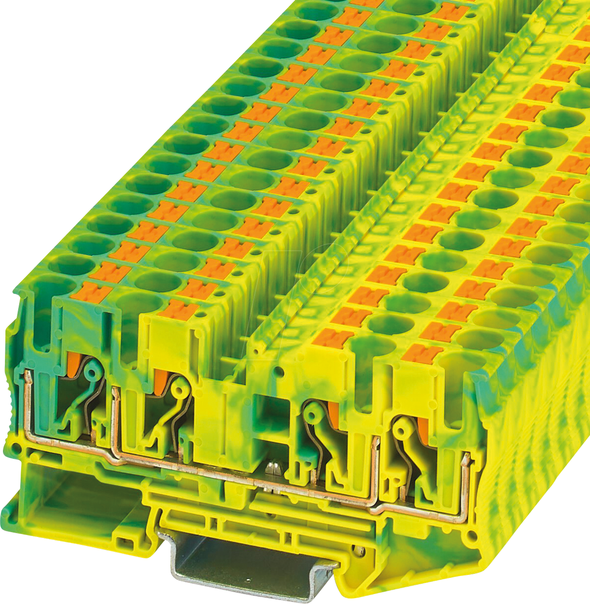 PT 6 QUAT PE - Schutzleiter-Reihenklemme, PT 6-Quattro grün-gelb
