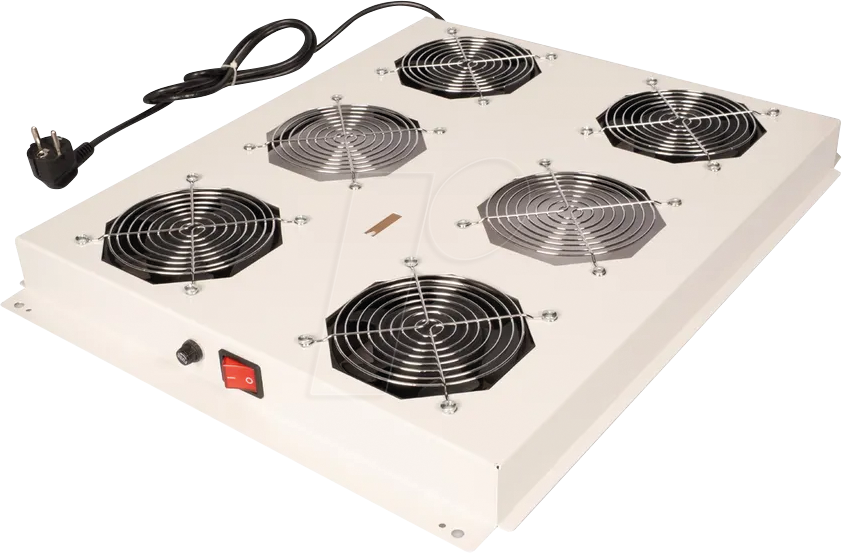 Thumbnail - ROLINE 26210307 - 19'' Dachlüftereinheit 4 Lüfter, grau