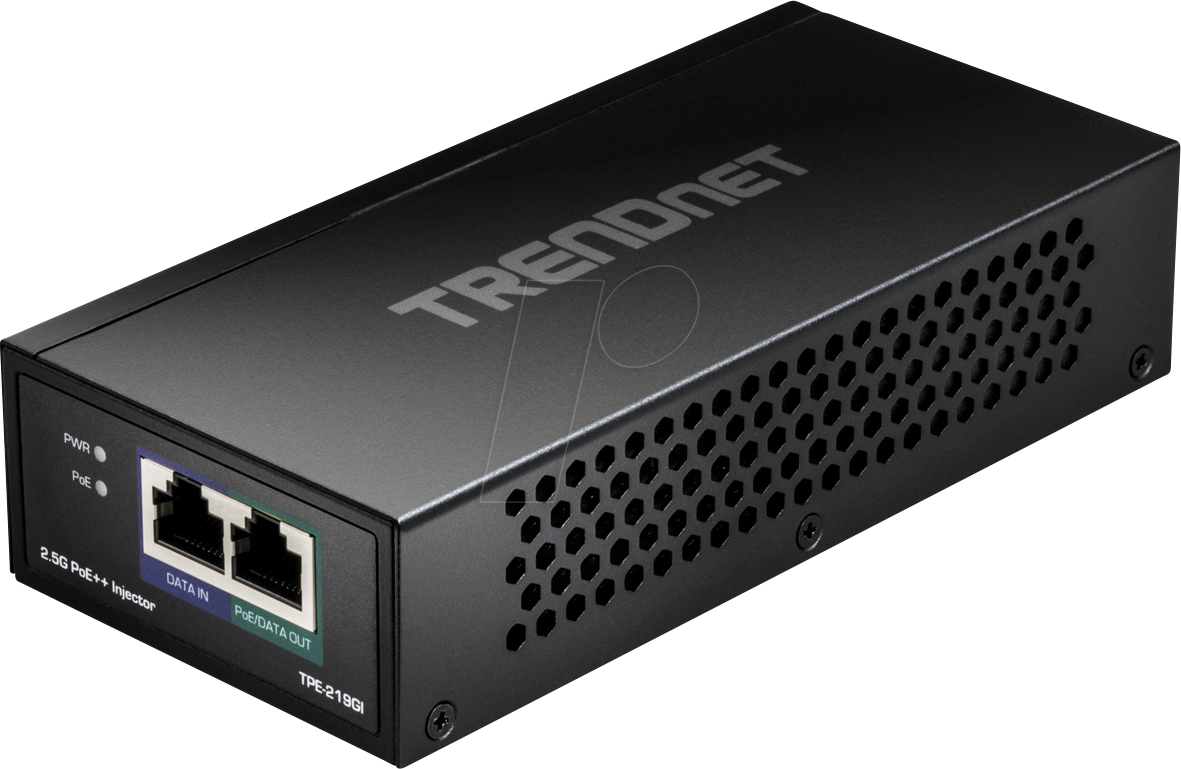 Thumbnail - TRN TPE-219GI - Power over Ethernet (PoE++) Injektor, 2,5 Gigabit Ethernet