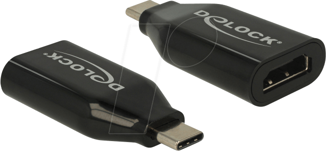 DELOCK 62978 - USB C Stecker auf HDMI 4 K / 60 Hz Buchse, DP-Alt Mode, schwarz
