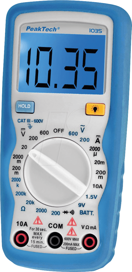PEAKTECH 1035 - Multimeter, digital, 2000 Counts