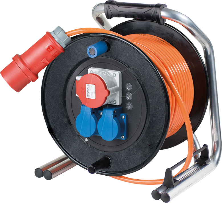 Thumbnail - AS-SCHWABE 20753 - CEE-Panzer-Vollgummi Kabeltrommel, 30 m