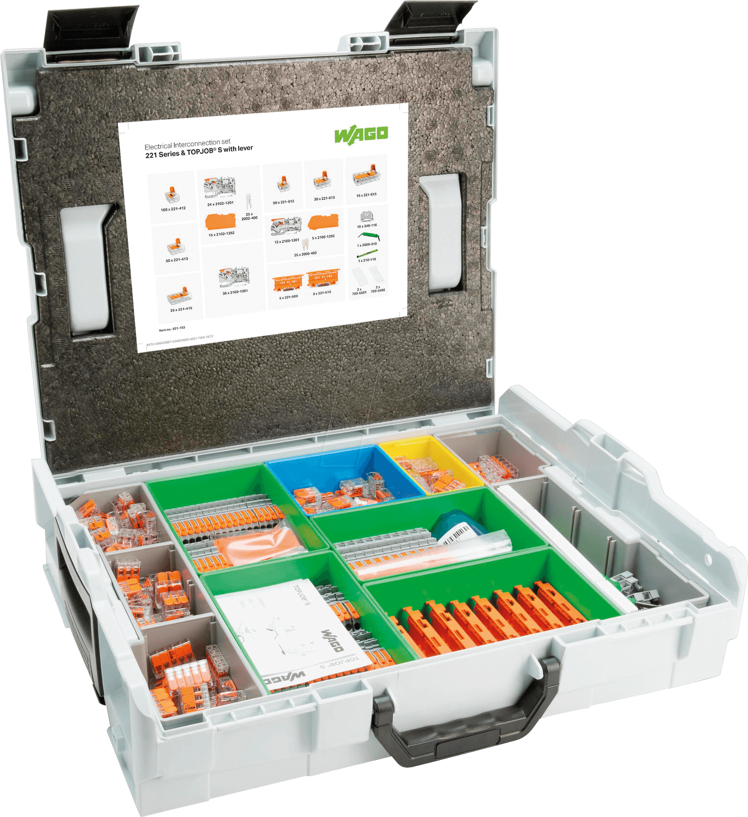 WAGO 821-153 - Verbindungstechnikset - L-BOXX® 102, Serie 221 & TOPJOB® S