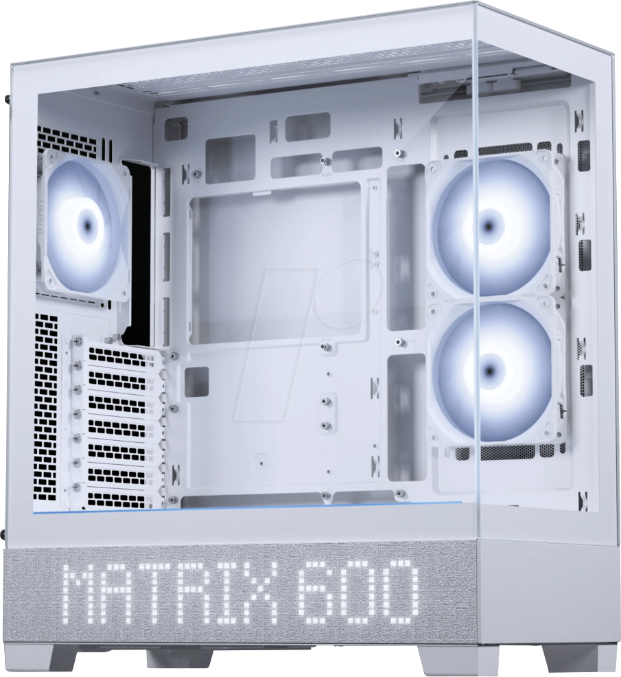 PHT XT523VM1_DWT - Phanteks XT View Matrix Midi-Tower, E-ATX, Tempered Glass