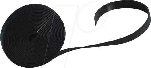 Thumbnail - SHVP BS18-10008 - Klettverschlussband 14mm, schwarz, 3m