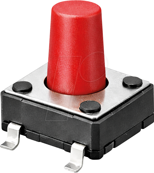 DIP DTSM-63R - Kurzhubtaster, SMD, 1 Schließer, 6 x 6 x 7 mm