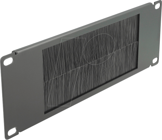 DELOCK 66481 - 10'' Kabelmanagement Bürstenleiste 2 HE schwarz