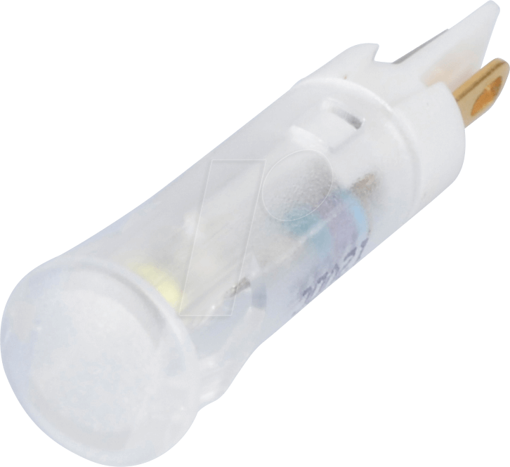 APM QS61 W12 - LED-Signalleuchte, weiß, 12 V, Ø 6 mm, rund, FASTON